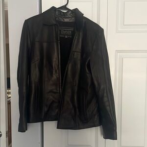 Pelle Studio Black Leather Bomber Jacket